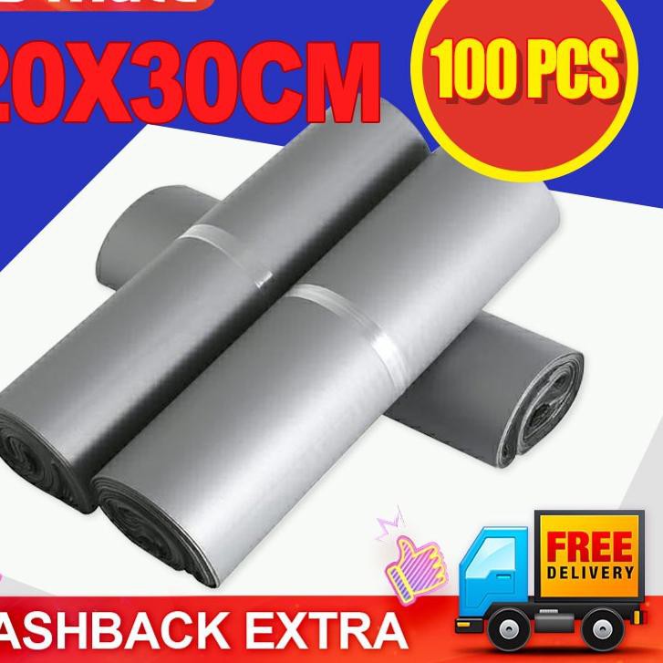 

✳ Plastik Packing Polymailer PE Silver Glossy 20X30CM Isi 100Pcs Lem Perekat Tebal Online Shop ♥