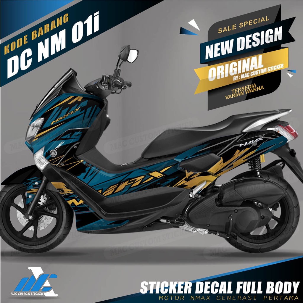 Jual DC NM 01 - STICKER DECAL FULL BLOK NMAX - STIKER NMAX OLD FULL