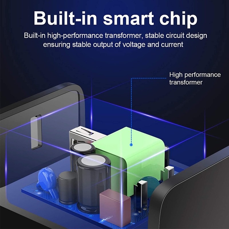 Xnyocn Kepala pengisian standar Inggris QC 3.0charger 2.1A pengisi daya antarmuka USB Kepala pengisian daya perjalanan ponsel 3-port universal USB charger