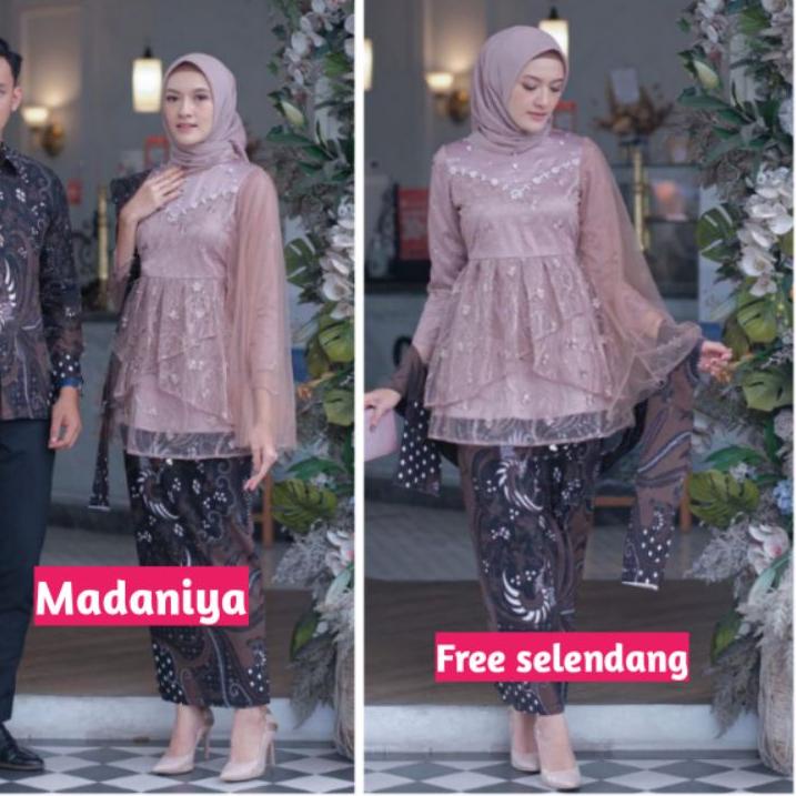 Paling Dicari.. Batik Couple Kebaya Modern Kebaya Tunangan Lamaran Baju Wisuda Baju Couple Kebaya Wi