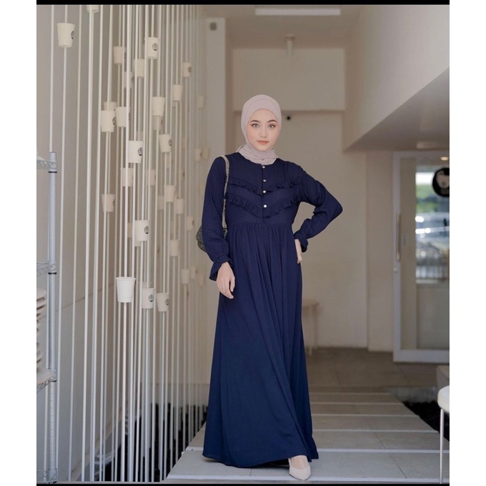 (MGA) GAMIS SOFIYA OVERSIZE RUFFLE DAILY BUSUI DRESS WOLFIS