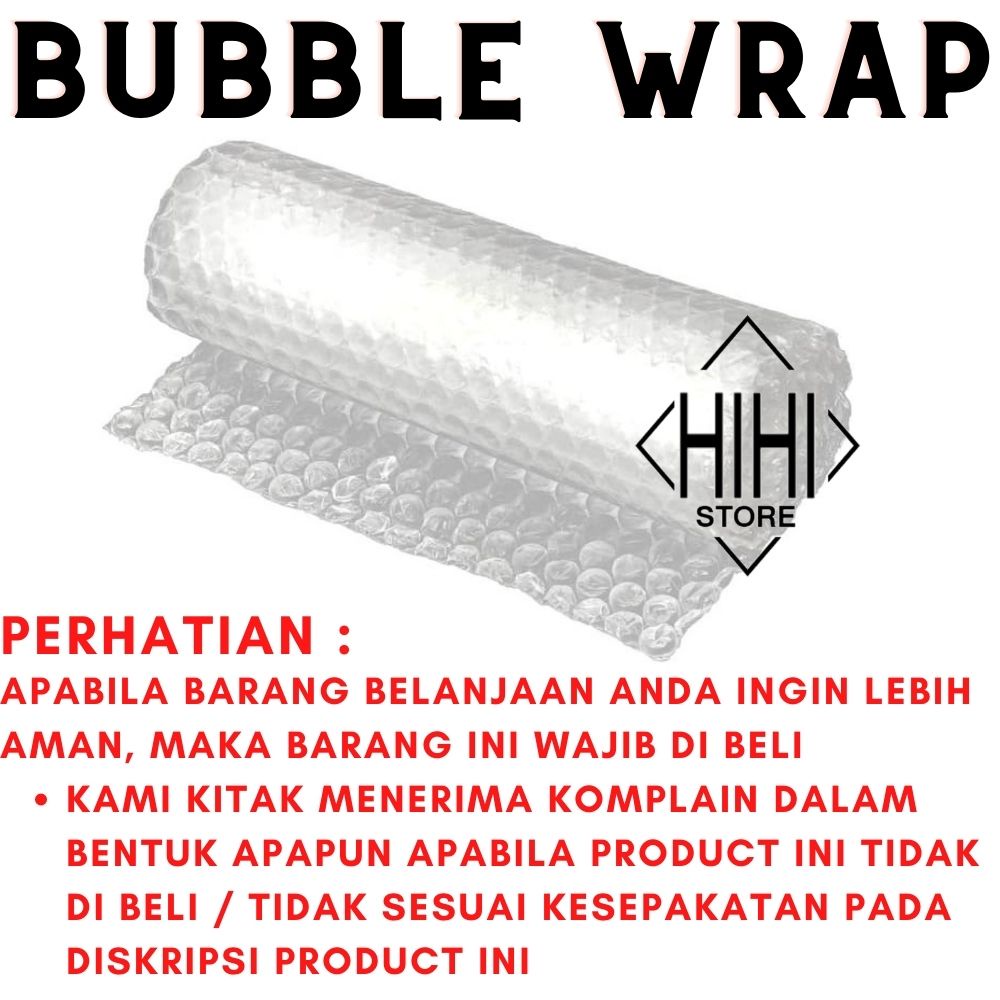 BUBBLE WRAP / EXTRA PACKAGING UNTUK BARANG LEBIH AMAN