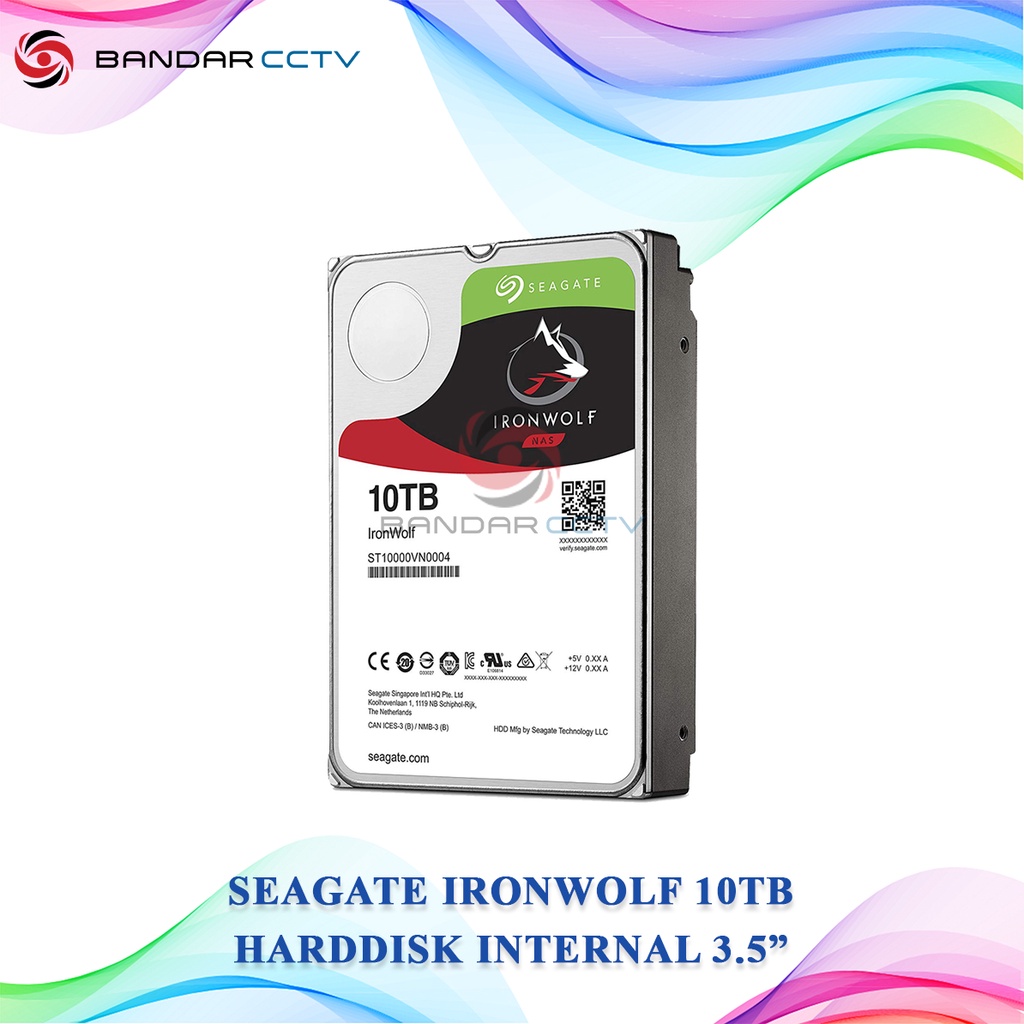 Seagate Ironwolf 10TB Harddisk Internal 3.5 Inch