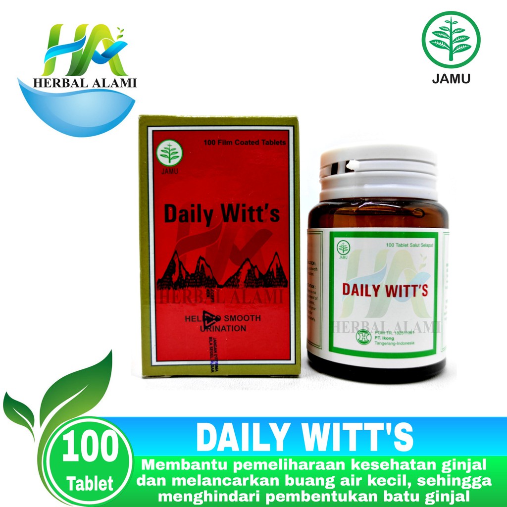 Daily Witt's - Obat Melancarkan buang air kecil