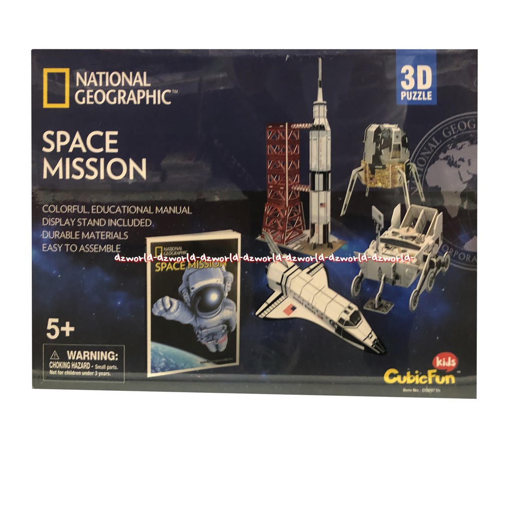 National Geographic Space Mission 3D Puzzle Mainan Susun Puzzle