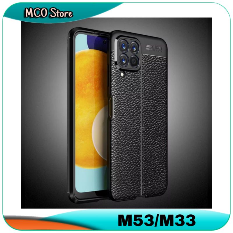 Casing Samsung M53 5G M33 5G Soft Leather Case Cover Sarung HP
