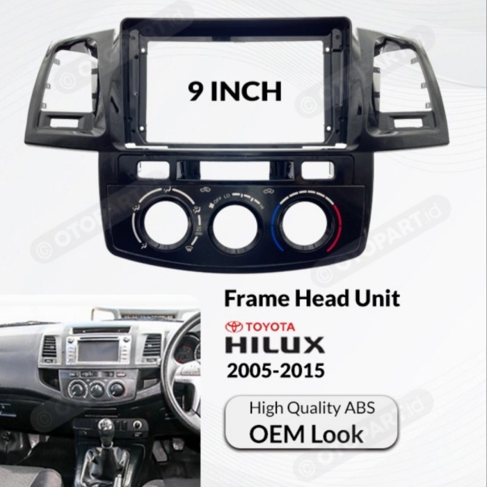 Frame Fortuner / Hilux Frame 9" Fortuner Head Unit Android