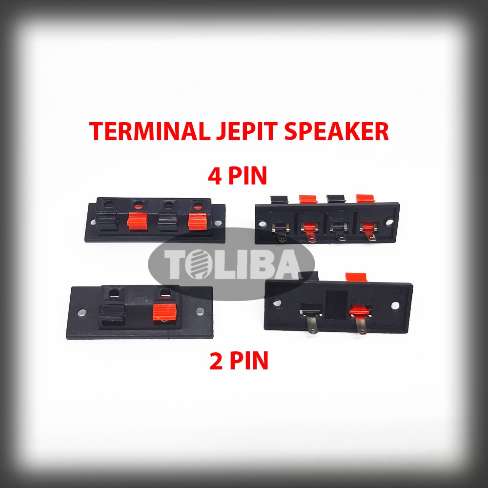 terminal jepit speaker 2 pin / socket speaker jepit 4 pin / terminal speaker jepit 2pin 4pin