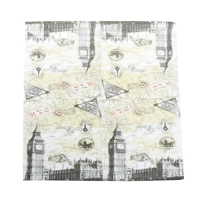 Decoupage Napkin - Tissue Decoupage 2Ply CT-Big Ben UK Parliament