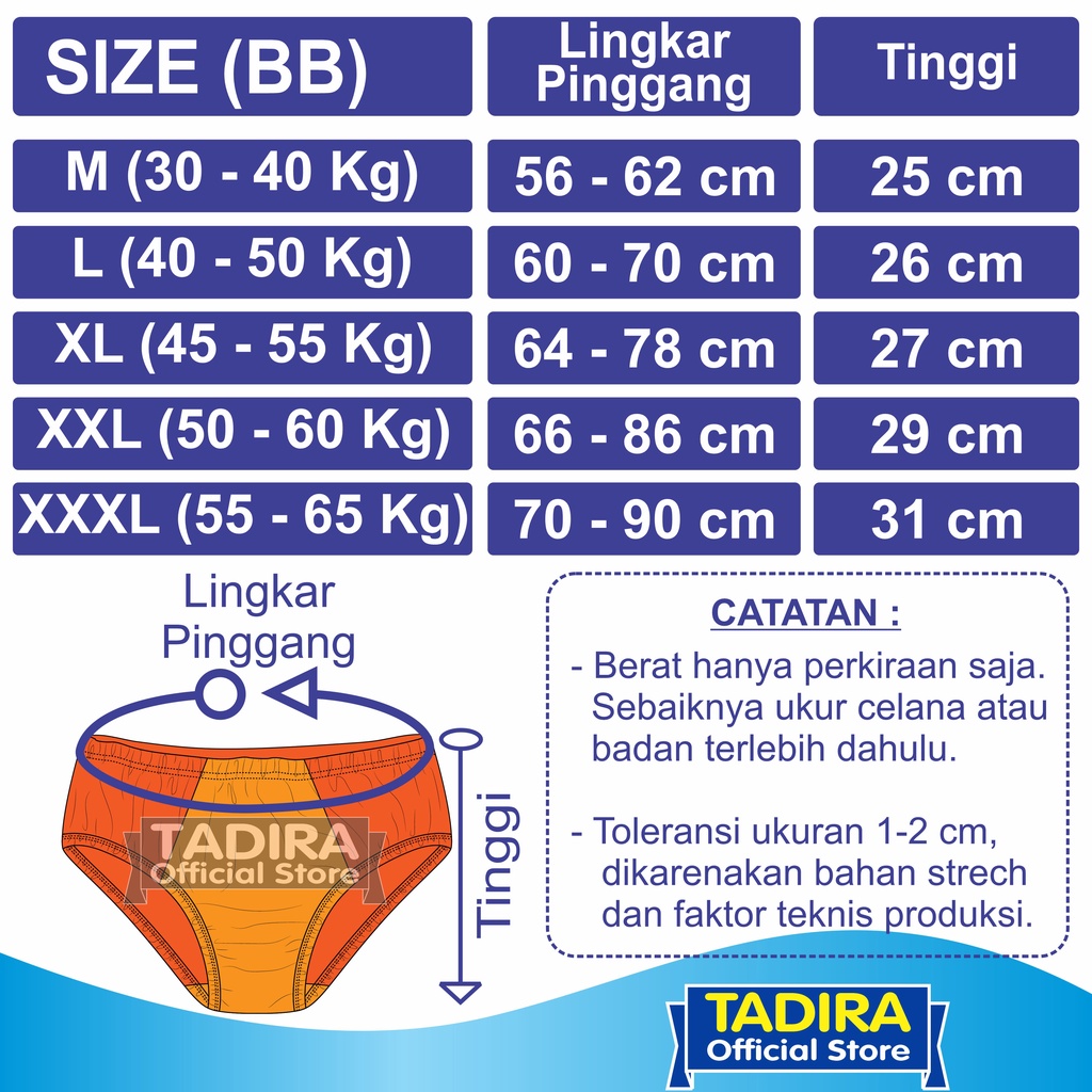 6 Pcs Celana Dalam Wanita ESSE_Bahan Melar dan Lembut Warna Random TADIRA Store