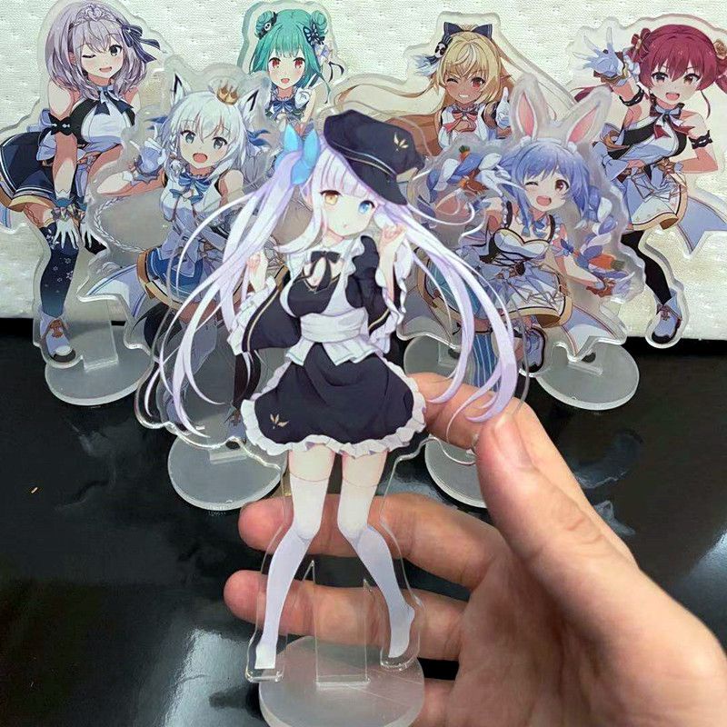 【New】Hololive Vtuber  Stand Figure Aqua Akai Usada Pekora Uruha Rushia Hosimati Suisei