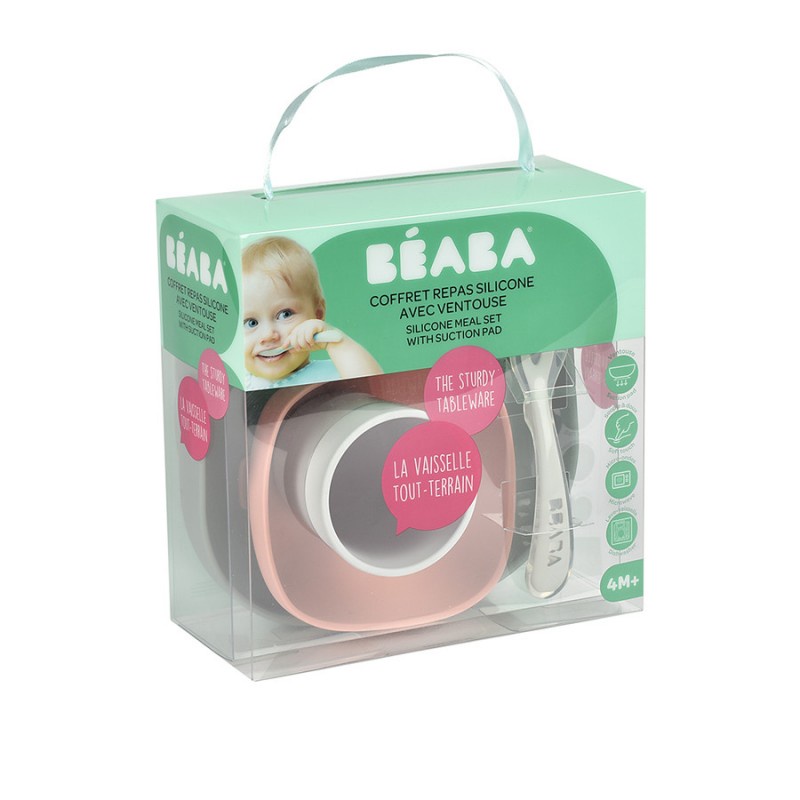 Beaba Silicone Meal Set Piring Mangkuk Anak - Eucalyptus