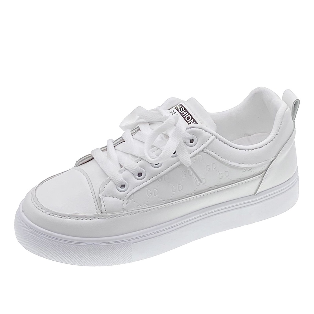 [GROSIR][COD] SEVEN_DAY SEPATU SNEAKERS PUTIH WANITA KOREA IMPORT CASUAL SHOES PUTIH H-616