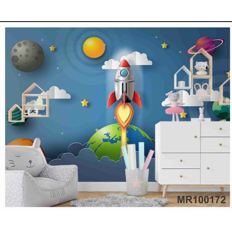 wallpaper dinding custom luar angkasa