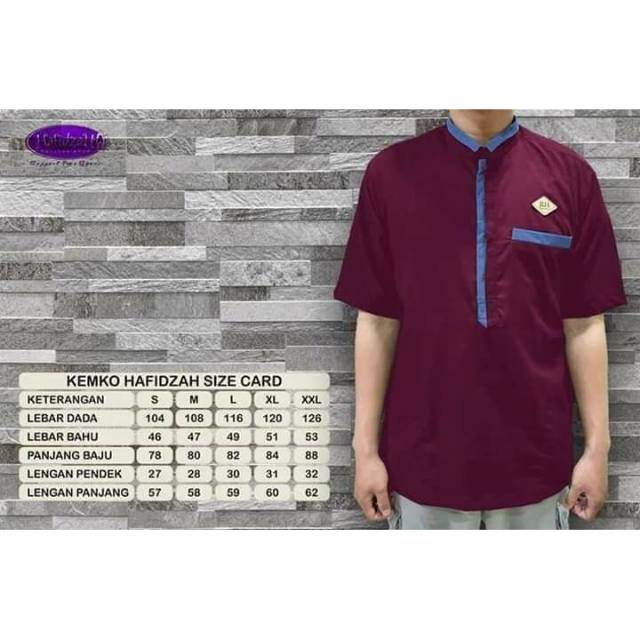 Kemko Rumah Hafidzah Koko RH merah size M