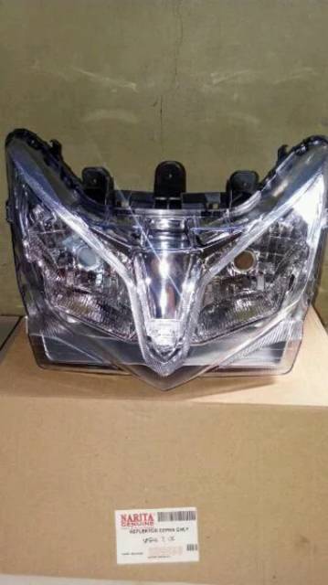 Reflektor headlamp plus mika  lampu depan Vario 125 tekno lama komplit 2013 2014