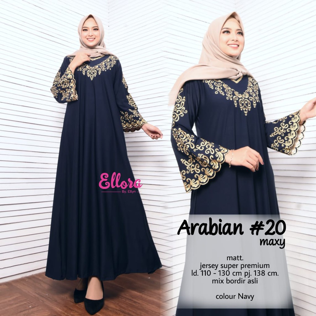 Jual Gamis Jumbo | Gamis Big Size LD 110-130 cm | Arabian Maxy | Busana