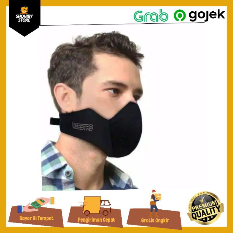 Masker Maestro Masker Anti polusi pelindung hidung dan mulut Pria dan Wanita