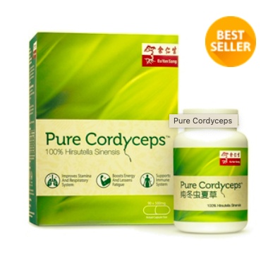 Eu Yan Sang - Pure Cordyceps 90 Capsules x 500mg - Singapore