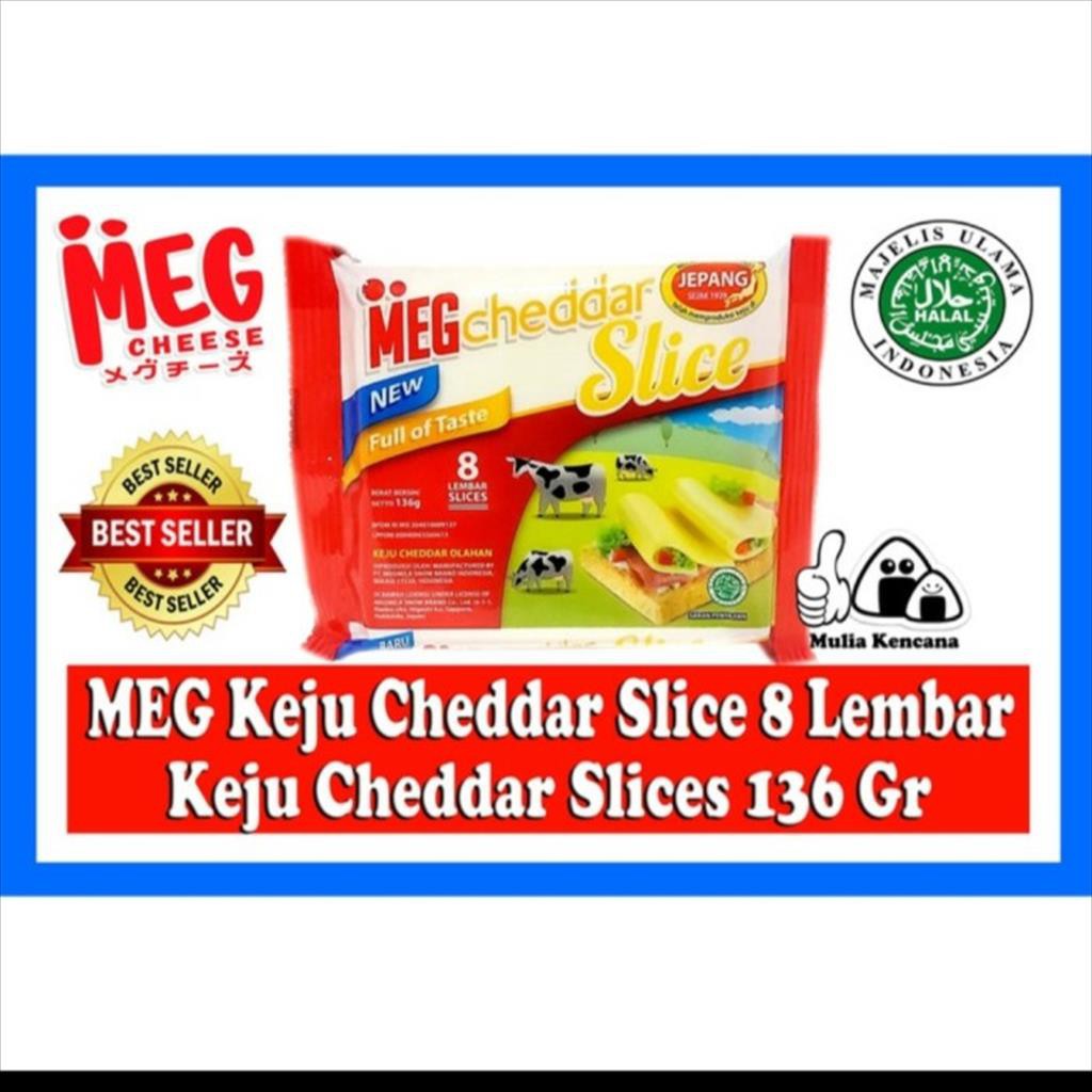 

Meg Cheddar Slice 136 Gram isi 8