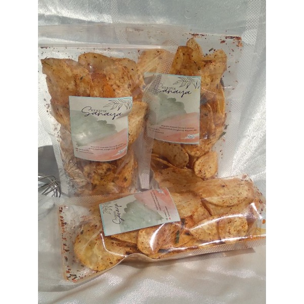 

KERIPIK TALAS PEDAS SANAYA KEMASAN 165 gr BISA COD GRATIS ONGKIR SELURUH INDONESIA