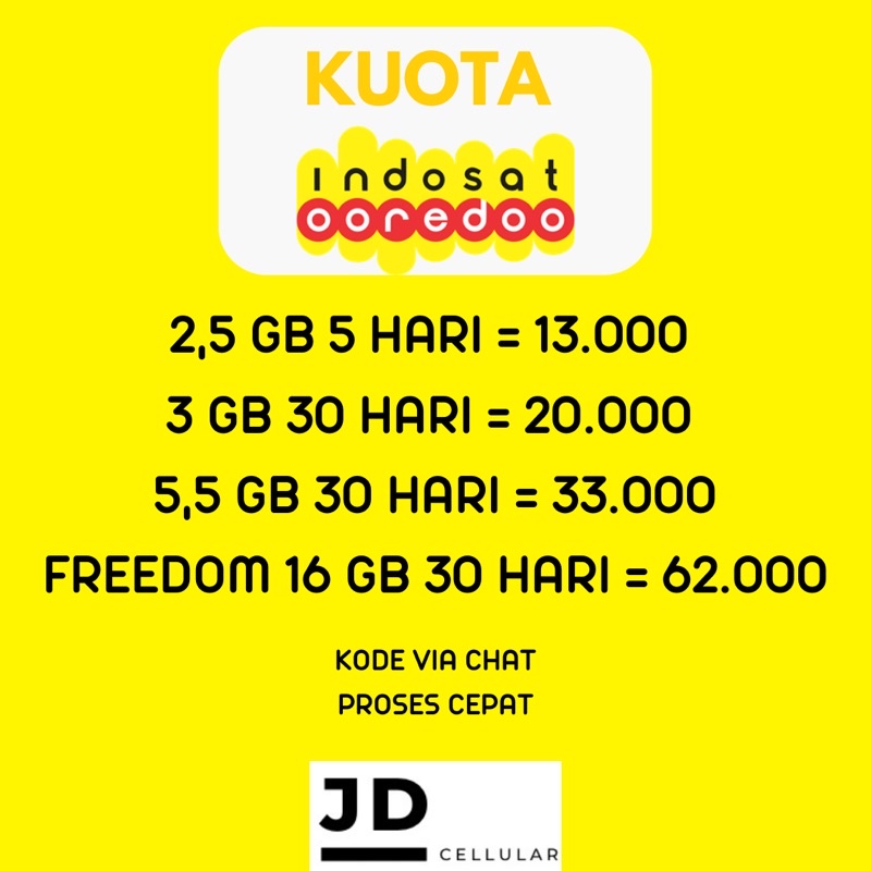 VOUCHER KUOTA IM3 INDOSAT