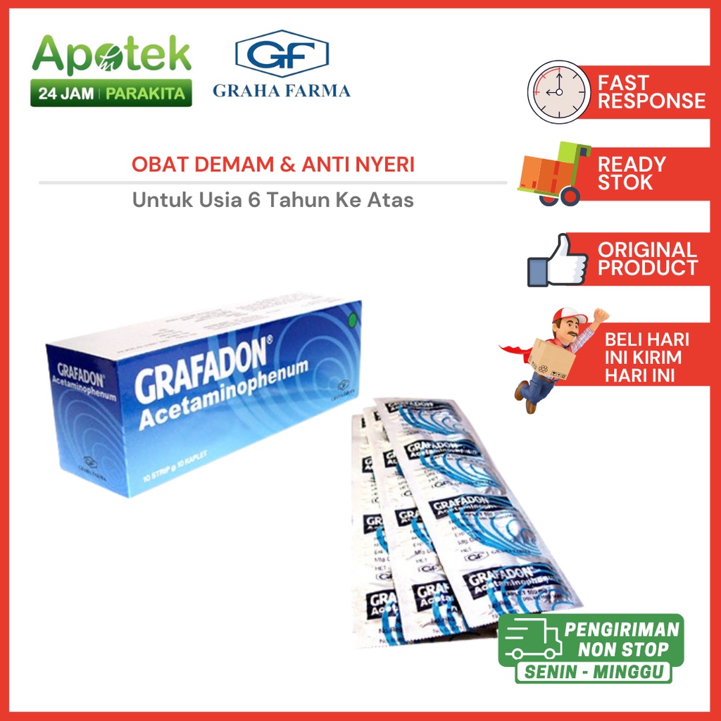 Grafadon Tablet / Grafadon / Paracetamol / Pereda Demam