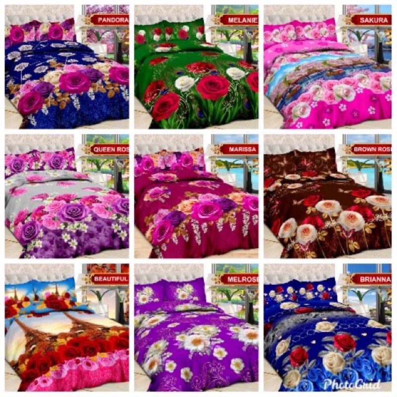 Sprei Bonita 3D 180x200 & Selimut Bonita 3D 160x200