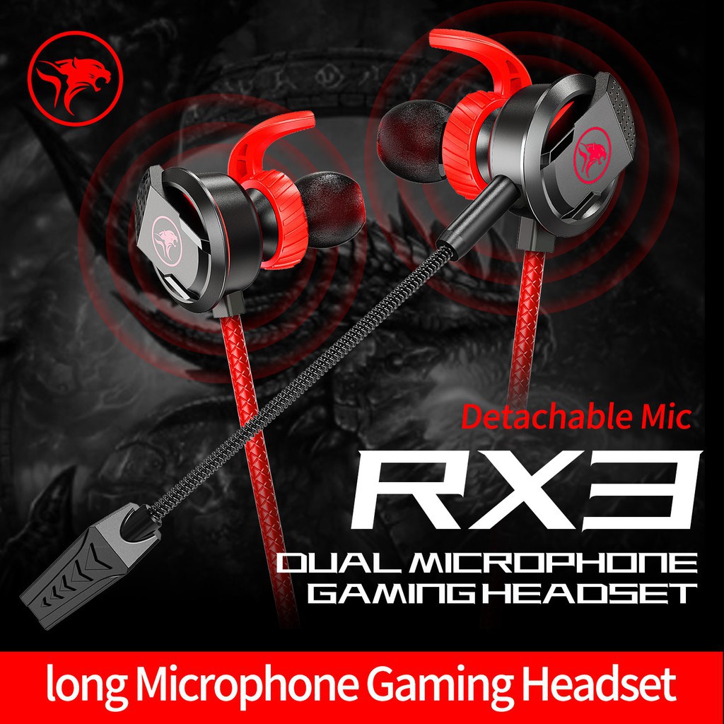 PLEXTONE Mowi RX3 In-Ear Gaming Headset Dual Microphone Super Bass Active Noise Reduction