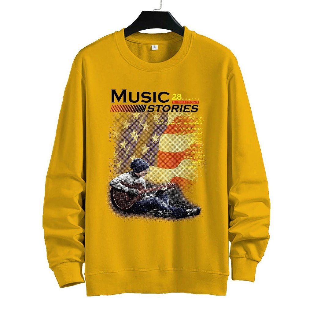 SWEATER UNISEX ( MUSIC 28 )PRIA DAN WANITA  SWEATER JUMBO,