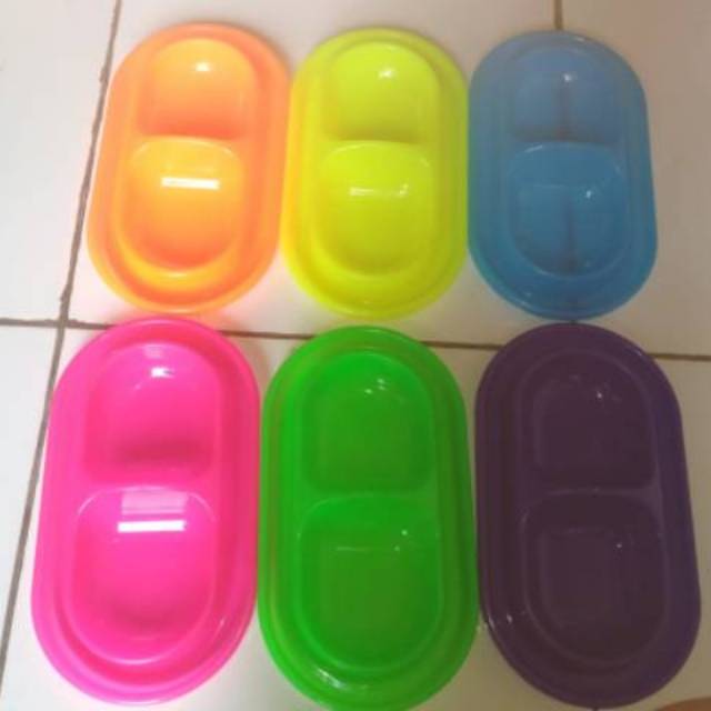 Tempat makan Double Kucing Anjing Anti Semut