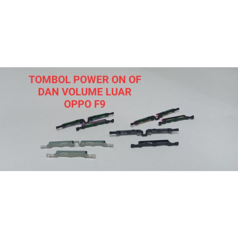 tombol luar tombol on off volume oppo f9
