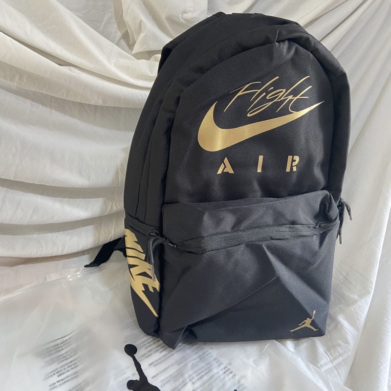 Bagpack / Ransel Jordan Flight Black Gold