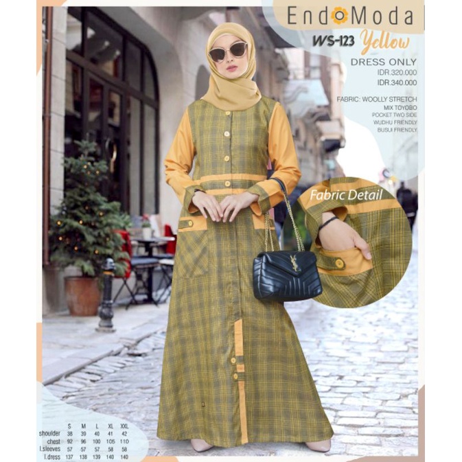 Gamis Terbaru Endomoda WS 123.