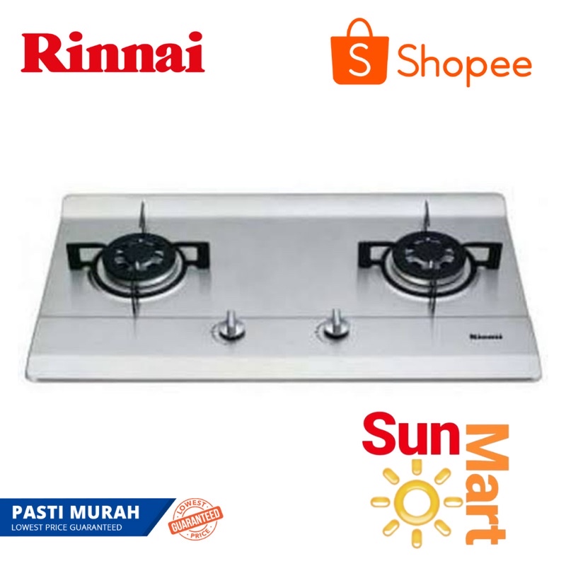 Kompor Tanam RINNAI RB-712N(S) / RB 712NS /RB 712 NS FULL STAINLESS STEEL