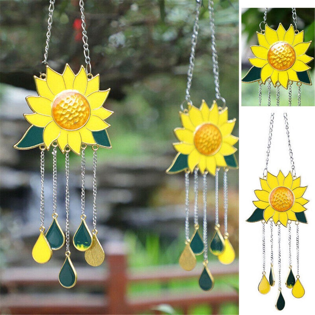 Populer Sunflower SunCatcher High Quality Dekorasi Rumah Indoor Outdoor Gantung SunCatcher