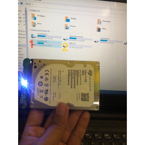 HDD Hardisk hardis Seagate 500GB Second Mulus 100%