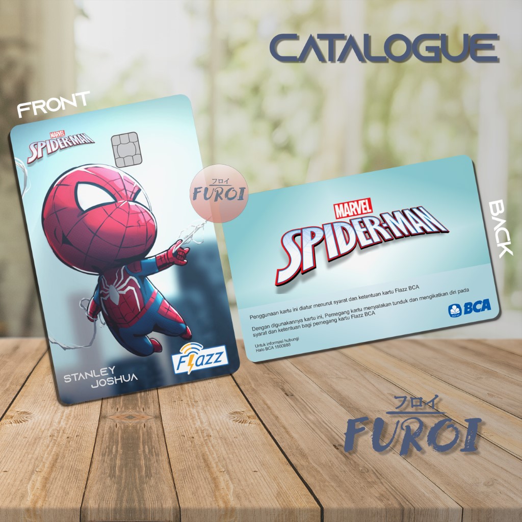 Kartu Flazz BCA | Kartu Emoney Mandiri | Chibi Spiderman