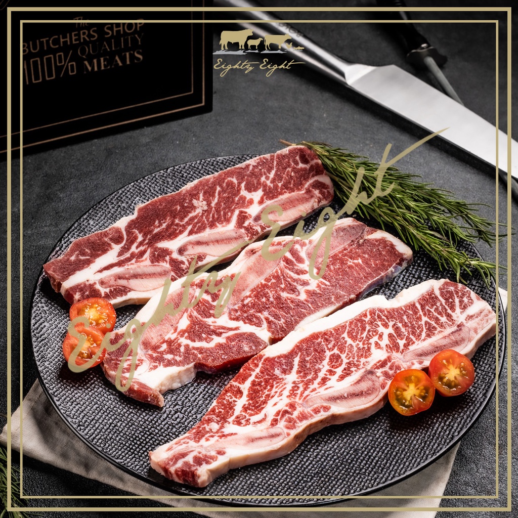 

DAGING SAPI / SHORT RIBS USDA BONE IN CERTIFIED ANGUS BEEF (250 GRAM)