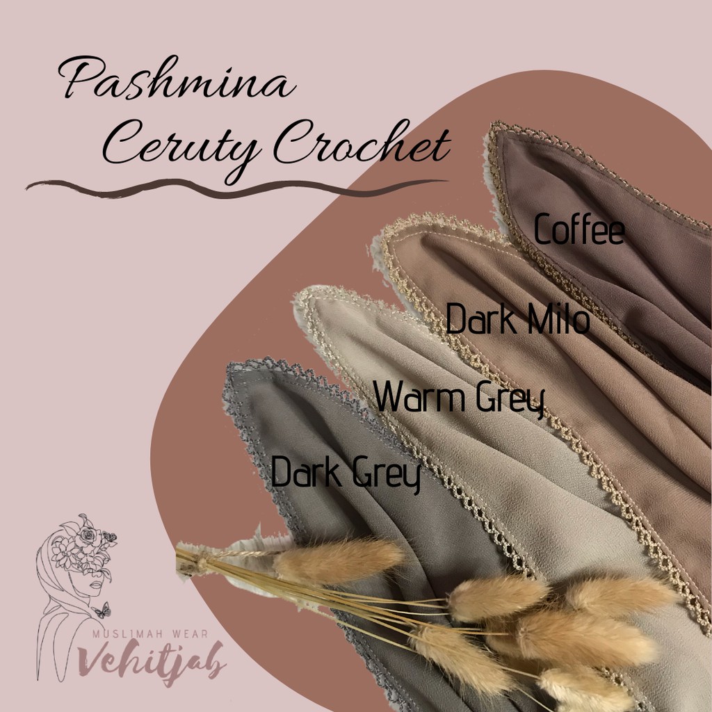 Pashmina Ceruty Crochet