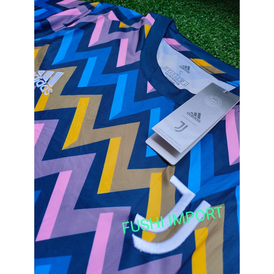 Jersey Baju Bola Juventus Training ZigZag 2022 2023 Grade Ori