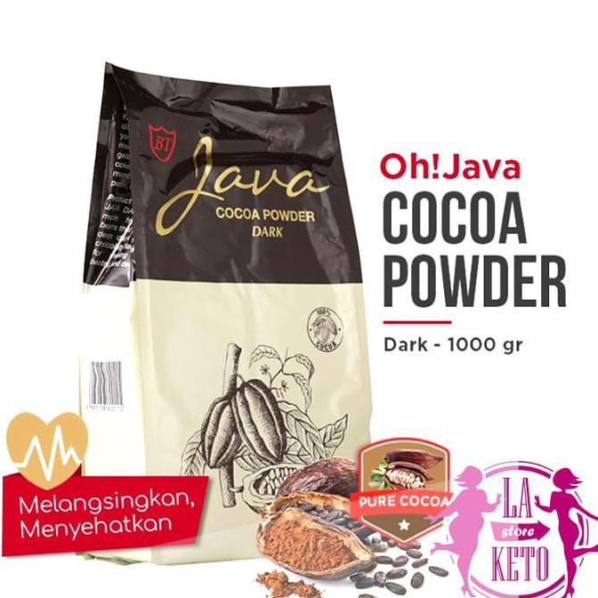 

(COD) LA KETO - Oh! Java DARK COCOA POWDER/Cokelat java bubuk @1000gr