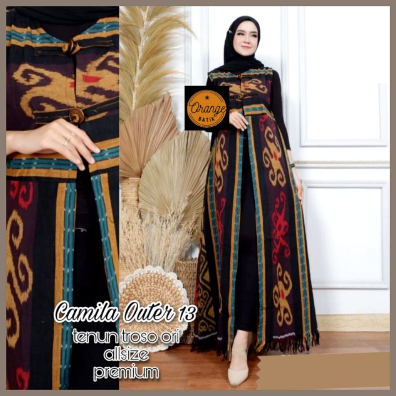 Longcardi Outer Tenun Troso Jepara Ori