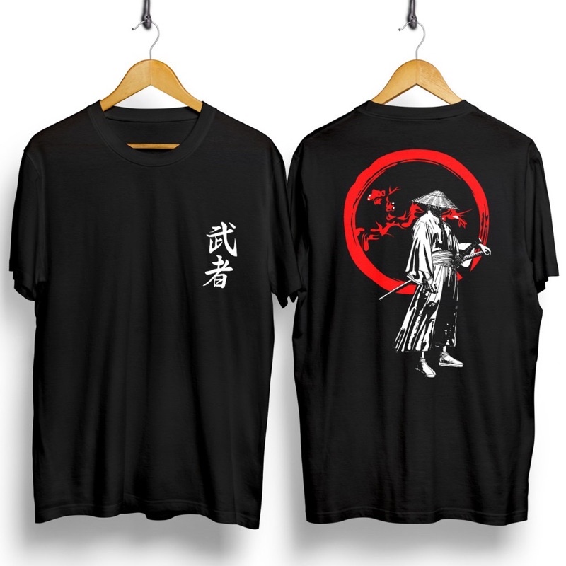 KAOS SAMURAI JEPANG BAJU KAOS T SHIRT PRIA WANITA DISTRO TULISAN SAMURAI JEPANG JAPAN MURAH PRIA XL