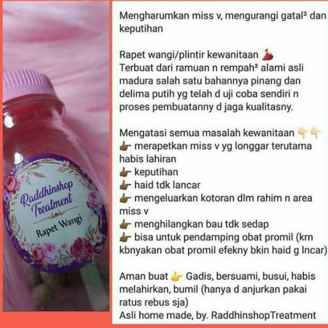 Jamu Tradisional Raddhinshop Pelintir Rapet Wangi Shopee Indonesia