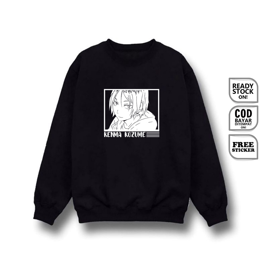 SWEATER ANIME MANGA KENMA KOZUME HAIKYU!! NEKOMA HIGH TETSURO KUROO TAKETORA SHOEI SO INUOKA SIGN