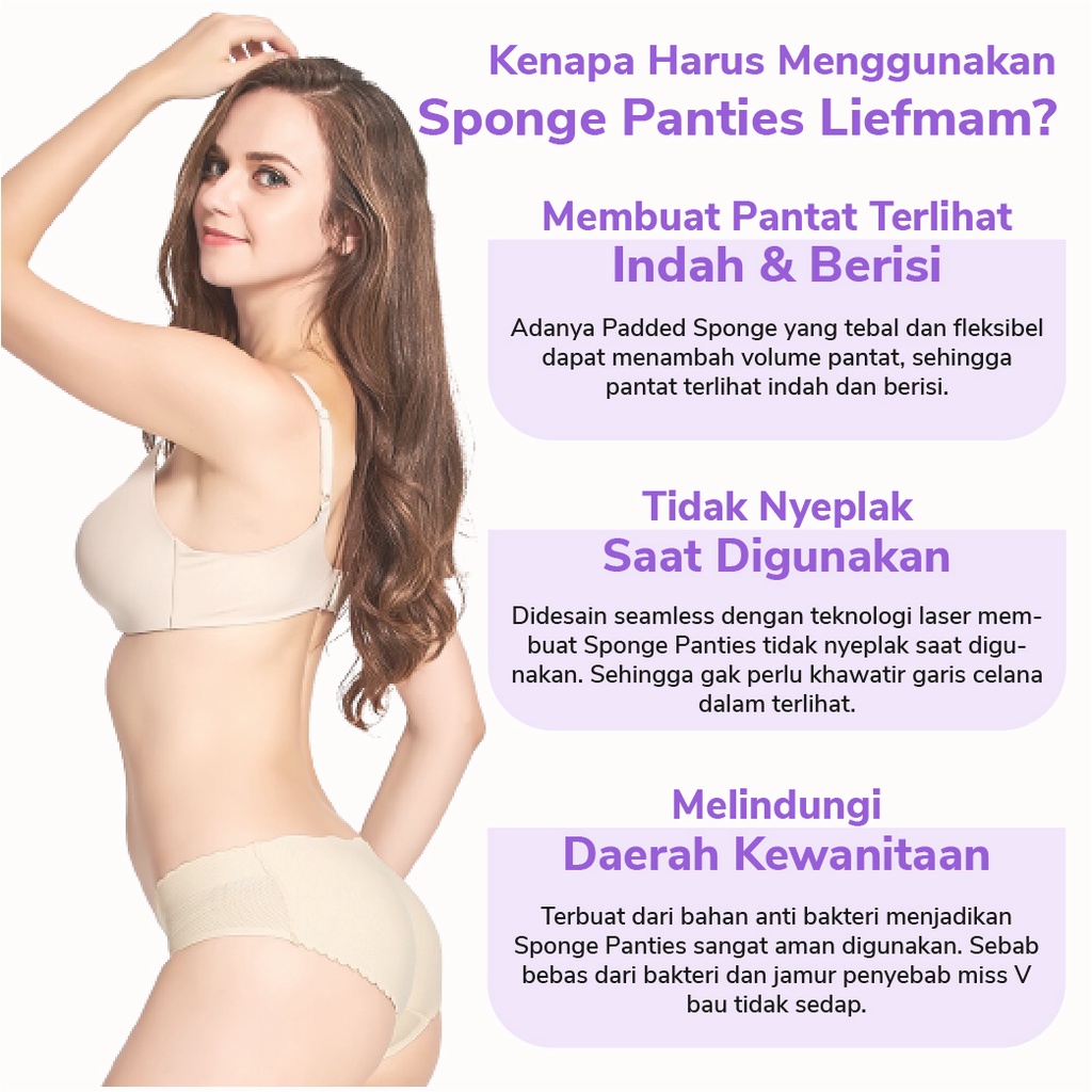 Sponge Panties Liefmam (Zaraya) - Celana Dalam Pembesar Pantat