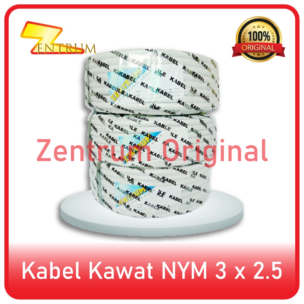 Kabel Listrik Kawat NYM 3 x 2.5 (30 Meter)