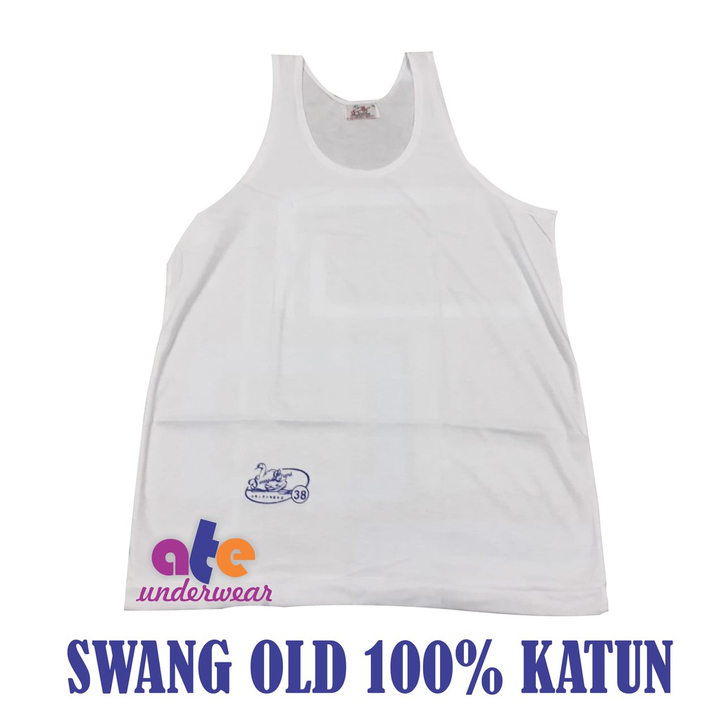 AT52-Singlet Swang old katun singlet dewasa