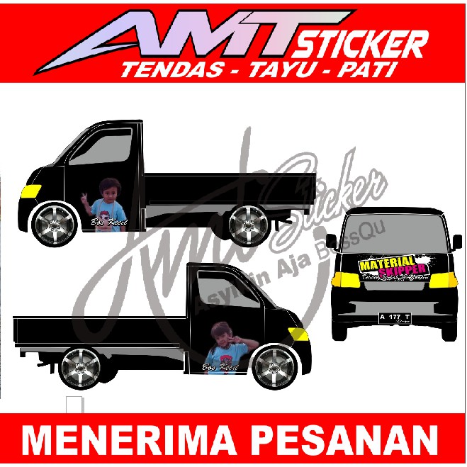 [Terlaris] Stiker Cutting Depan Mobil L300 Stiker Pintu Samping Mobil Stiker Mobil Stiker Variasi